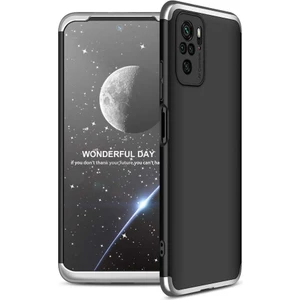 Xiaomi Redmi Note 10 ile Uyumlu Kılıf 3 Parçalı Tam Koruma Dayanıklı Soft Ince Kılıf
