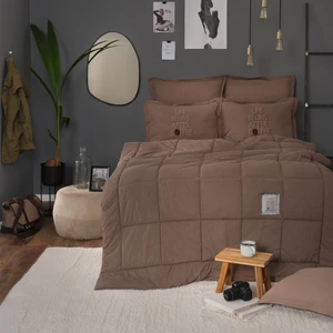 Karaca Home Motto Cotton Comfort Çift Kişilik Kahve