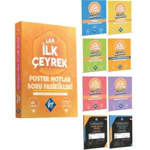 Kr Akademi Yayınları LGS Poster Notlar Soru Fasikülleri İlk Çeyrek Kitap Set