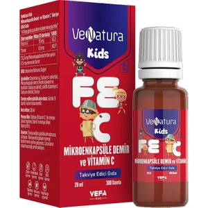 Kids Mikroenkapsüle Demir Ve Vitamin C Takviye Edici Gıda 20 Ml
