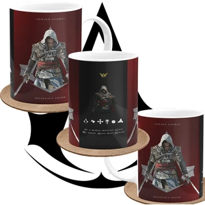 Assassin's Creed Edward Kenway Oyunculara Özel Tasarım Baskılı Porselen Kupa Bardak