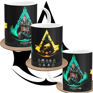 Assassin's Creed Valhalla Oyunculara Özel Tasarım Baskılı Porselen Kupa Bardak