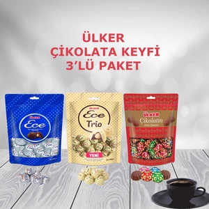 Çikolata Keyfi Ece + Çikolatin + Ece Trio 1 kg 3'lü