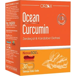Ocean Curcumin Karabiber Ekstresi Takviye Edici Gıda 30 Kapsül