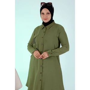 Buyuk Beden Tunik Tesettur Kadin Ayrobin Kumas