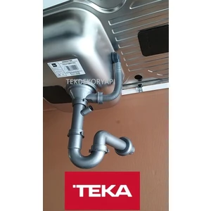 Tekdekor Teka Evye Sifonu Büyük Giderli Taşmalı