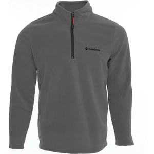 Antrasit Renk Shoftsell Polar Erkek Standart Kalıp Yarım Fermuarlı Çepsiz Polar Outdoor