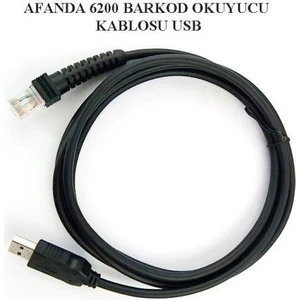KABLO-6200-YUMITE YT6000-TAZGA 6600 Barkod Okuyucu Kablo