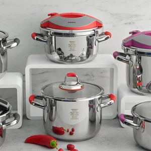 Pera 4+6 Litre Düdüklü Tencere Seti Red