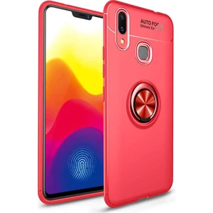 Kip GSM Xiaomi Mi Max 3 Kılıf Metal Yüzüklü Standlı Yumuşak Ravel Silikon Kapak