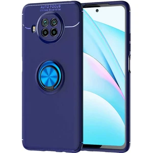 Kip GSM Xiaomi Mi 10T Lite 5g Kılıf Metal Yüzüklü Standlı Yumuşak Ravel Silikon Kapak