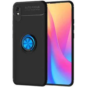 Kip GSM Xiaomi Redmi 9A Kılıf Metal Yüzüklü Standlı Yumuşak Ravel Silikon Kapak