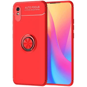 Kip GSM Xiaomi Redmi 9A Kılıf Metal Yüzüklü Standlı Yumuşak Ravel Silikon Kapak