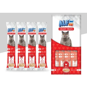Alf Cat Sıvı Kedi Ödül Kreması Biftekli 4X15GR
