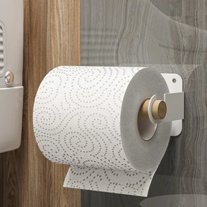 Ahşap Paslanmaz Çelik Modern Tuvalet Kağıdı Askısı Wc Rulo Kağıt Düzenleyici