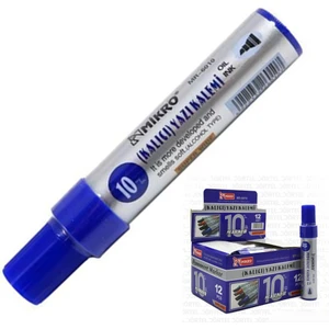 Permanent Markör Marker Kesik Uçlu Koli Kalemi Mavi 10 mm MR-6010 1 Adet