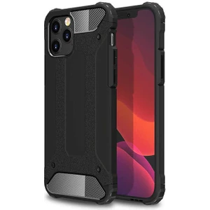 Aqua Aksesuar Apple iPhone 12 Pro Max Kılıf Çift Katmanlı Tank Silikon Kapak