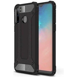 Aqua Aksesuar Galaxy A21 Kılıf Çift Katmanlı Tank Silikon Kapak