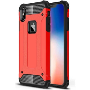 Aqua Aksesuar Apple iPhone Xs Max 6.5 Kılıf Çift Katmanlı Tank Silikon Kapak