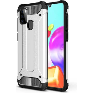 Aqua Aksesuar Galaxy A21S Kılıf Çift Katmanlı Tank Silikon Kapak