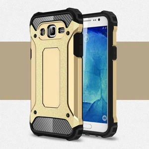 Aqua Aksesuar Galaxy J7 Kılıf Çift Katmanlı Tank Silikon Kapak