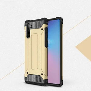 Aqua Aksesuar Galaxy Note 10 Kılıf Çift Katmanlı Tank Silikon Kapak