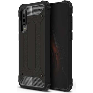Aqua Aksesuar Huawei P30 Lite Kılıf Çift Katmanlı Tank Silikon Kapak