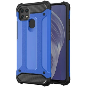 Aqua Aksesuar Oppo A15 Kılıf Çift Katmanlı Tank Silikon Kapak