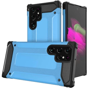 Aqua Aksesuar Galaxy S22 Ultra Kılıf Çift Katmanlı Tank Silikon Kapak