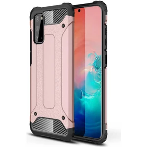 Aqua Aksesuar Galaxy S20 Fe Kılıf Çift Katmanlı Tank Silikon Kapak