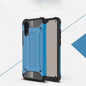 Aqua Aksesuar Huawei P20 Kılıf Çift Katmanlı Tank Silikon Kapak