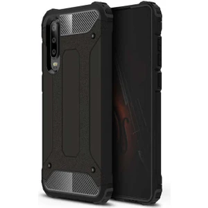 Aqua Aksesuar Huawei P30 Kılıf Çift Katmanlı Tank Silikon Kapak