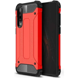 Aqua Aksesuar Huawei P30 Kılıf Çift Katmanlı Tank Silikon Kapak