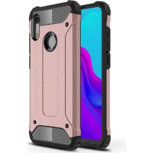 Aqua Aksesuar Huawei Y6 2019 Kılıf Çift Katmanlı Tank Silikon Kapak