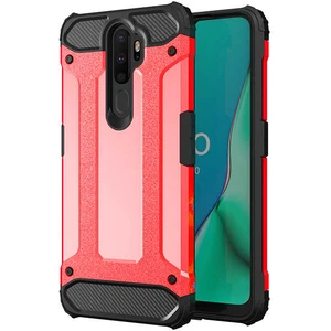 Aqua Aksesuar Oppo A5 2020 Kılıf Çift Katmanlı Tank Silikon Kapak