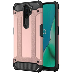 Aqua Aksesuar Oppo A5 2020 Kılıf Çift Katmanlı Tank Silikon Kapak