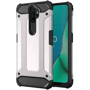 Aqua Aksesuar Oppo A5 2020 Kılıf Çift Katmanlı Tank Silikon Kapak