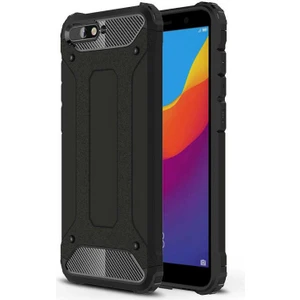 Aqua Aksesuar Huawei Y6 2018 Kılıf Çift Katmanlı Tank Silikon Kapak