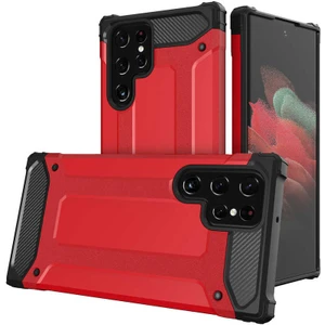 Aqua Aksesuar Galaxy S22 Ultra Kılıf Çift Katmanlı Tank Silikon Kapak