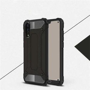 Aqua Aksesuar Huawei P20 Kılıf Çift Katmanlı Tank Silikon Kapak