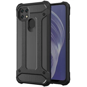 Aqua Aksesuar Oppo A15 Kılıf Çift Katmanlı Tank Silikon Kapak