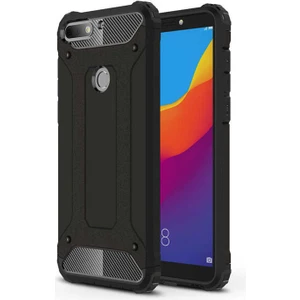 Aqua Aksesuar Huawei Y7 2018 Kılıf Çift Katmanlı Tank Silikon Kapak