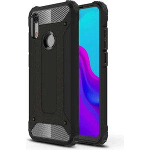 Aqua Aksesuar Huawei Y6 2019 Kılıf Çift Katmanlı Tank Silikon Kapak