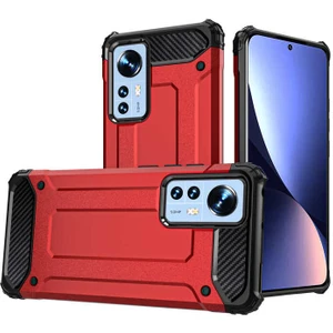 Aqua Aksesuar Xiaomi Mi 12 Kılıf Çift Katmanlı Tank Silikon Kapak