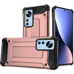 Aqua Aksesuar Xiaomi Mi 12 Kılıf Çift Katmanlı Tank Silikon Kapak