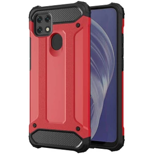 Aqua Aksesuar Oppo A15 Kılıf Çift Katmanlı Tank Silikon Kapak