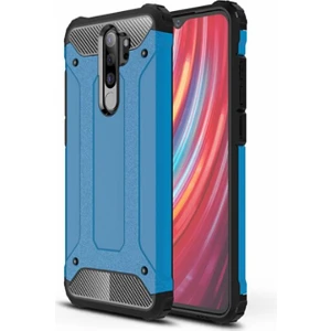 Aqua Aksesuar Xiaomi Redmi Note 8 Pro Kılıf Çift Katmanlı Tank Silikon Kapak