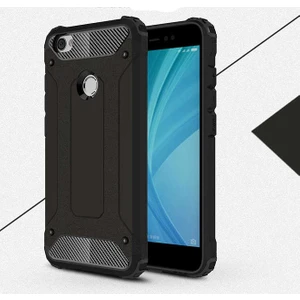 Aqua Aksesuar Xiaomi Redmi Note 5A Kılıf Çift Katmanlı Tank Silikon Kapak