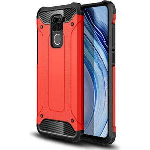 Aqua Aksesuar Xiaomi Redmi Note 9 Kılıf Çift Katmanlı Tank Silikon Kapak