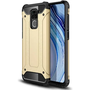 Aqua Aksesuar Xiaomi Redmi Note 9 Kılıf Çift Katmanlı Tank Silikon Kapak